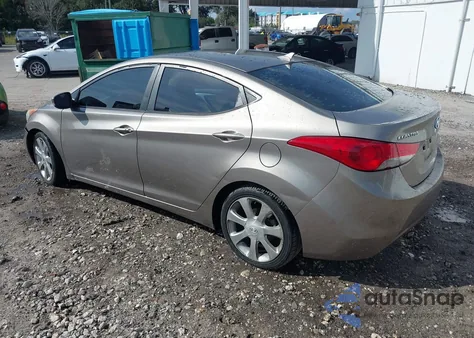 2013 Hyundai Elantra Limited из США, поврежденный, VIN 5NPDH4AE7DH254096